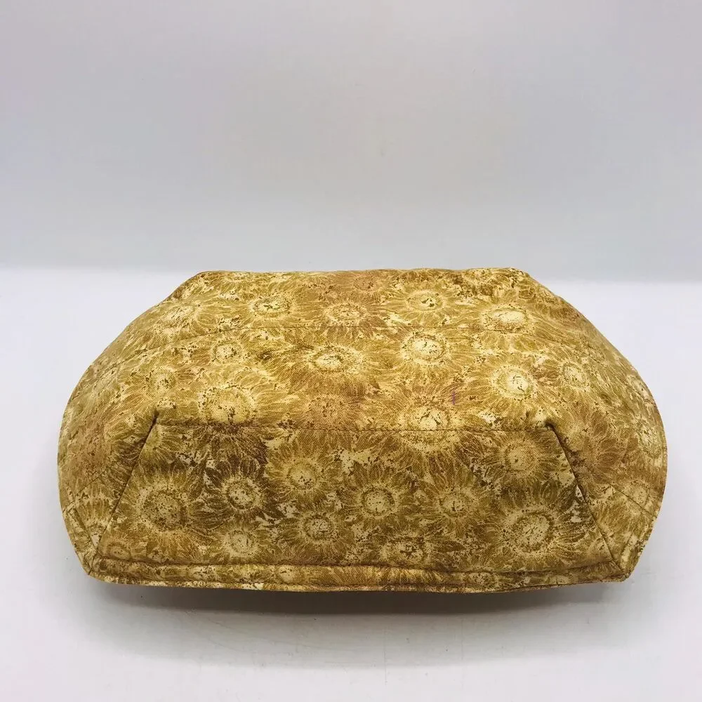 Reversible Microwave Cozie For Takeout Containers Cottage Floral Neutral Tans